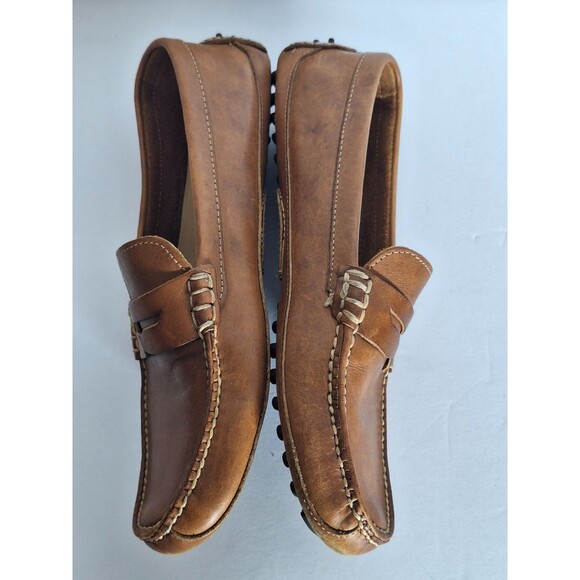 Cole Haan Grant Canoe Leather Penny Loafers Driving Shoes Men 10.5M Brown Casual - Picture 8 of 11